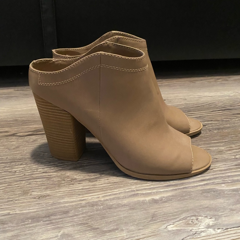 Dolce Vita Taupe Mule Heels